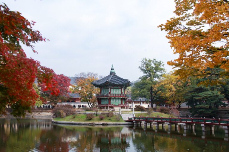 Korean tourist spot Hyangwonjeong Pavilion